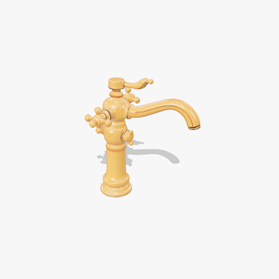 Antique Brass Faucet model pack